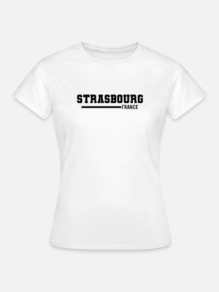 Straßburg | Frankreich - Frauen T-Shirt - Weiß