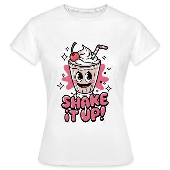 Shake It Up - Women's T-Shirt - white - Front - AI Model Female 172 dark (172cm)
