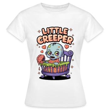 Kleiner Kriecher - Frauen T-Shirt - Weiß - Vorne - AI Model Female 172 dark (172cm)
