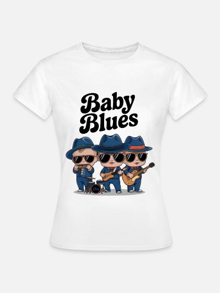 Baby-Blues - Frauen T-Shirt - Weiß
