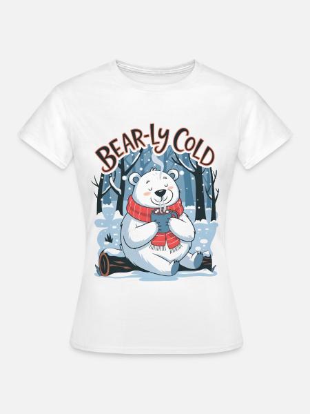 Bärenhafte Kälte - Frauen T-Shirt - Weiß
