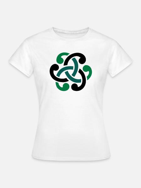 Keltischer Knoten vector - Frauen T-Shirt - Weiß