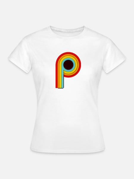 Retro Design Stripes P - Frauen T-Shirt - Weiß