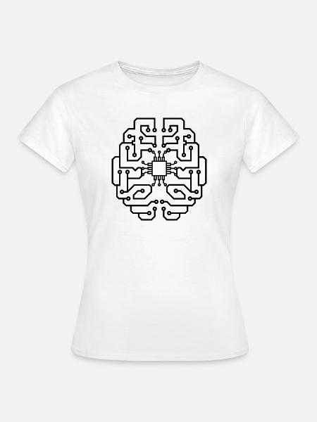 elektriker Elektrik Elektronik Beruf Spannung CPU - Frauen T-Shirt - Weiß