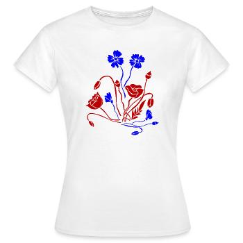 Fleur Picture Fleurs - T-shirt Femme - blanc - Devant - AI Model Female 172 dark (172cm)