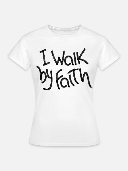 Ich gehe am Glauben vorbei - Frauen T-Shirt - Weiß