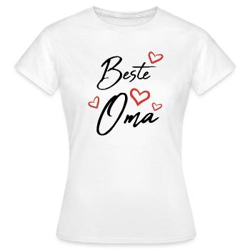 Beste Oma - Frauen T-Shirt - Weiß - Vorne - AI Model Female 172 dark (172cm)