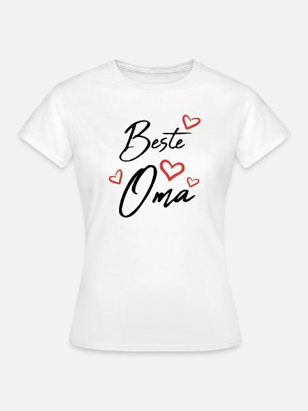 Beste Oma - Frauen T-Shirt - Weiß