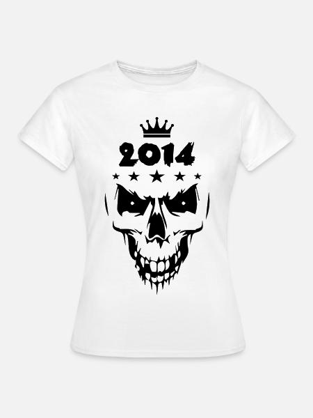 2014 Totenkopf - Frauen T-Shirt - Weiß