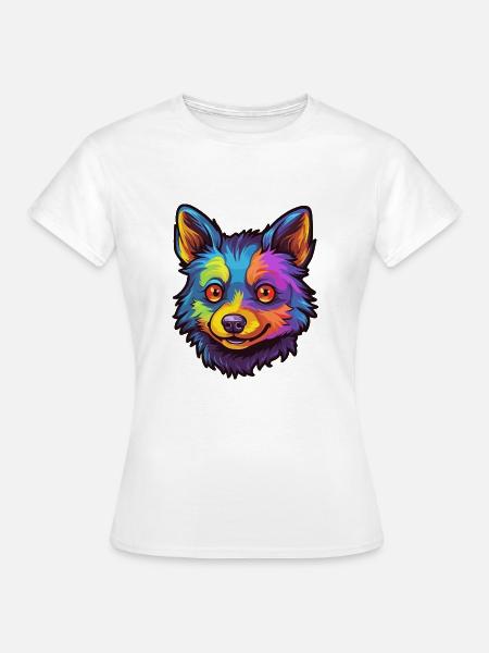 Schipperke Hunderasse Cartoon Kawaii Illustration - Frauen T-Shirt - Weiß