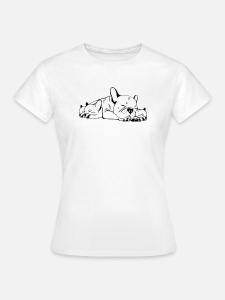 French Bulldog Mama - Frauen T-Shirt - Weiß