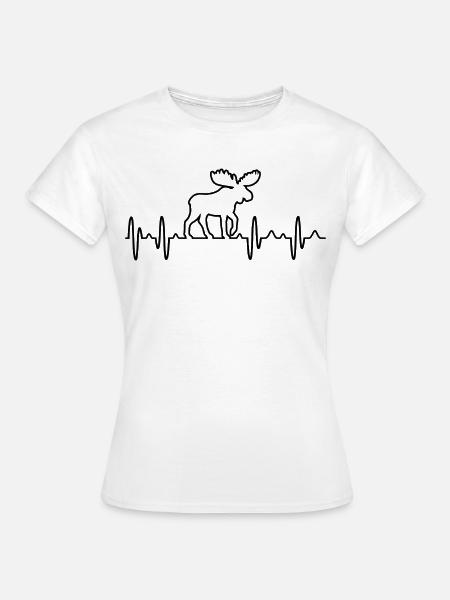 Elch - Frauen T-Shirt - Weiß
