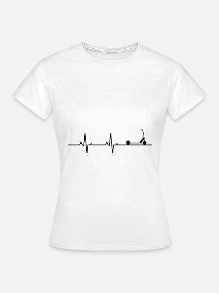 Scooter stunts Herzschläge - Frauen T-Shirt - Weiß