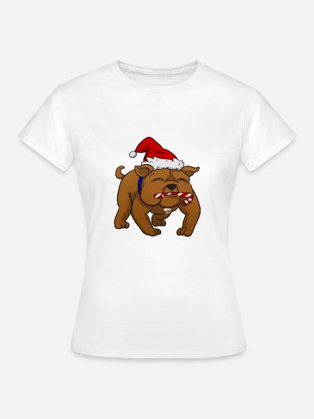 Bulldog - Frauen T-Shirt - Weiß