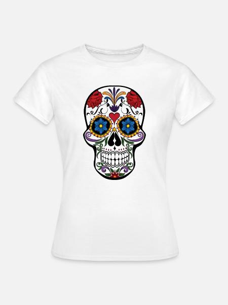 totenkopf - Frauen T-Shirt - Weiß