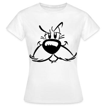 Asterix & Obelix - Idefix Kostüm - Frauen T-Shirt - Weiß - Vorne - AI Model Female 172 dark (172cm)