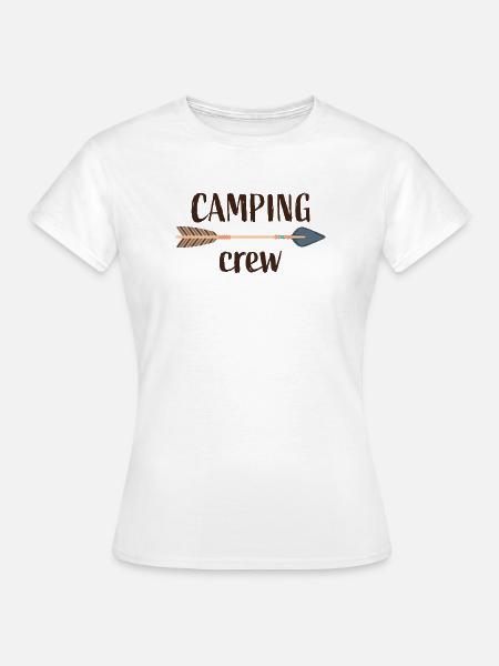 camping crew - Frauen T-Shirt - Weiß