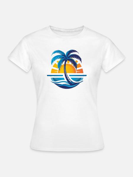 Urlaubszeit - Frauen T-Shirt - Weiß