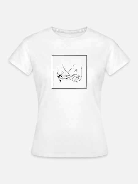 hand in hand - Frauen T-Shirt - Weiß