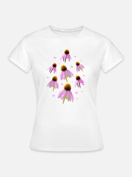 Sonnenhut Coneflower - Frauen T-Shirt - Weiß