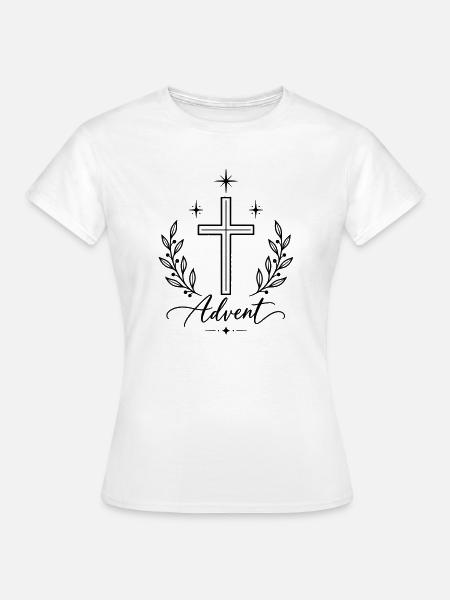 Heraldisches Kranzwappen Emblem - Frauen T-Shirt - Weiß