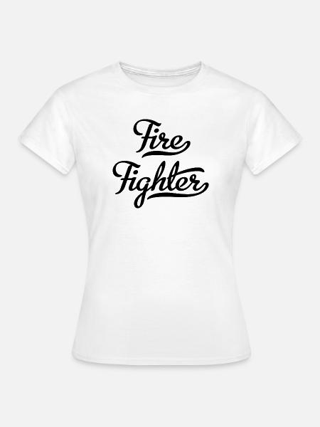 Feuerwehrmann - Frauen T-Shirt - Weiß