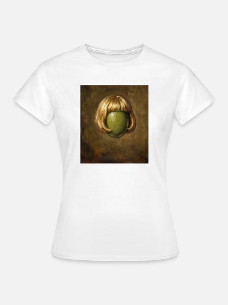 Lustige Olive Bob Haarschnitt - Frauen T-Shirt - Weiß