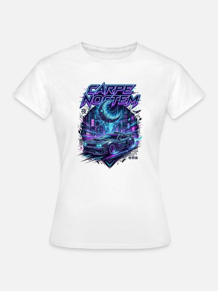 Carpe_Noctem_-_Cyberpunk_-_1 - Frauen T-Shirt - Weiß