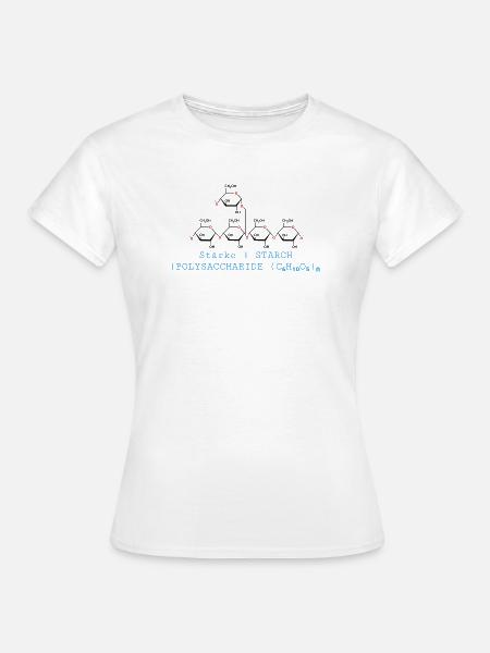 Stärkemolekül - Frauen T-Shirt - Weiß