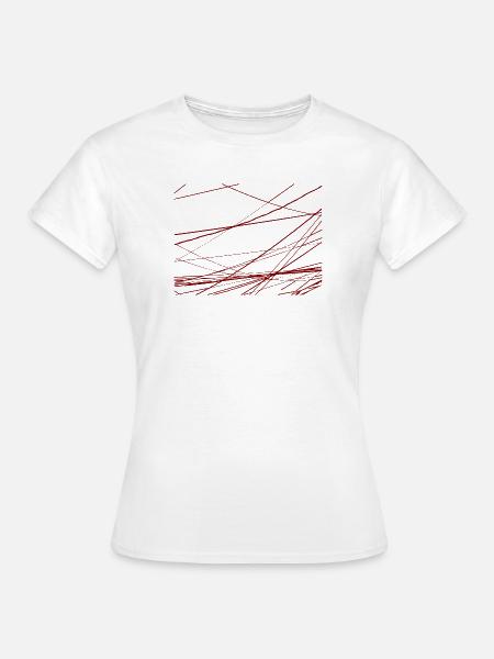 Design Stromkabel durcheinander - Frauen T-Shirt - Weiß