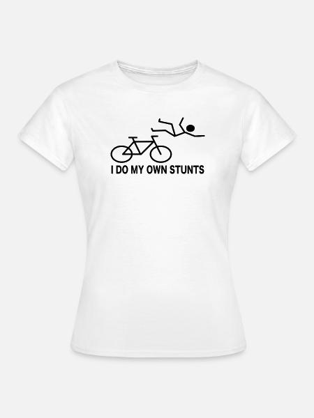 Radfahrer Fahrrad Spruch Humor - Frauen T-Shirt - Weiß