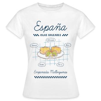 Mallorquinische Empanadas - Frauen T-Shirt - Weiß - Vorne - AI Model Female 172 dark (172cm)