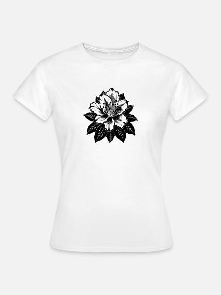 Rhododendronblüte - Frauen T-Shirt - Weiß