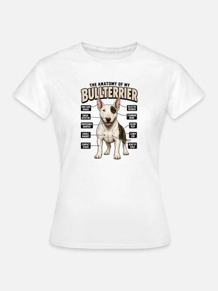 Lustiges Hundetraining Bullterrier Hundebesitzer - Frauen T-Shirt - Weiß