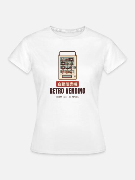 Retro-Verkaufsautomaten-Diskettekassette Japan - Frauen T-Shirt - Weiß