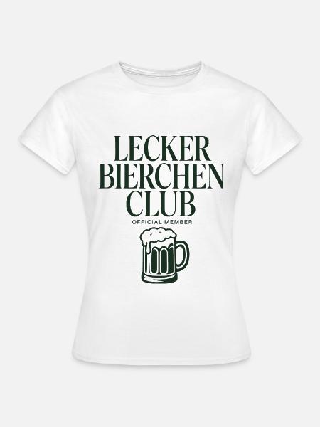 Lecker Bierchen Club - Frauen T-Shirt - Weiß