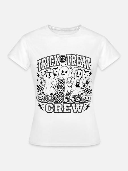 Trick or Treat Crew - Frauen T-Shirt - Weiß