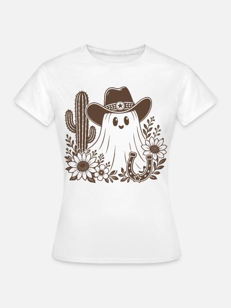 Cowboy Geist - Frauen T-Shirt - Weiß