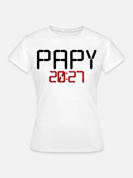 Großvater-Baby 2027, Frankreich - Frauen T-Shirt - Weiß
