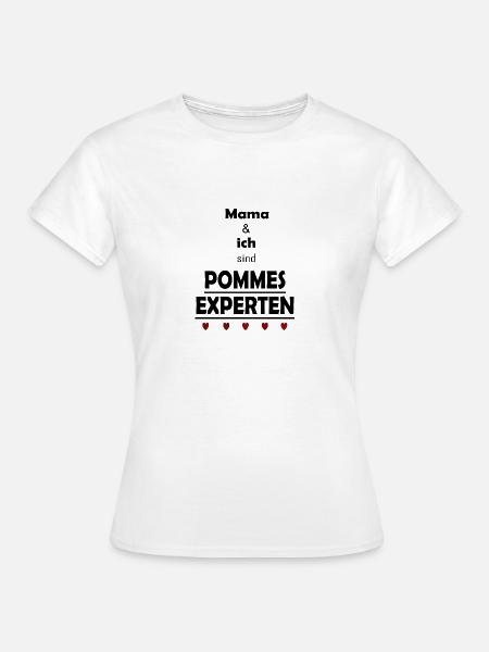 Pommes Experten - Frauen T-Shirt - Weiß