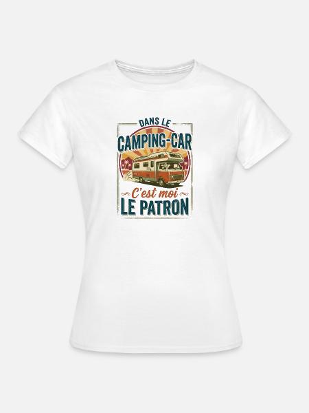 Im Wohnmobil bin ich der Chef - Frauen T-Shirt - Weiß