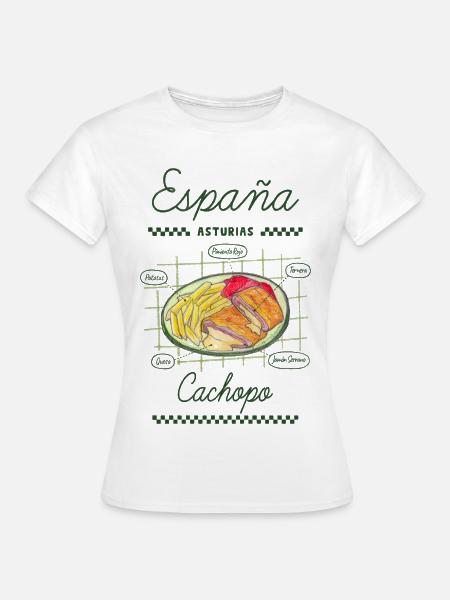 Asturischer Cachopo - Frauen T-Shirt - Weiß
