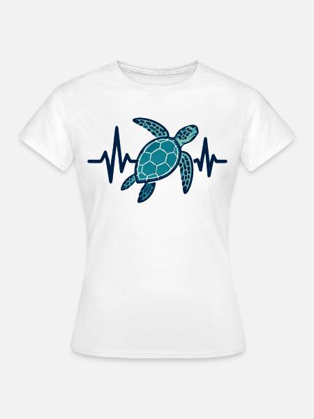 Schildkröte_Liebhaber_Geschenk_Shirt - Frauen T-Shirt - Weiß