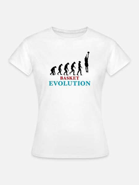Entwicklung des Basketballs - Frauen T-Shirt - Weiß