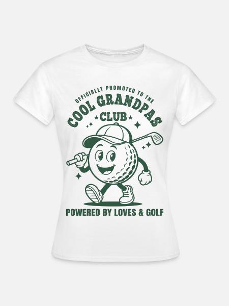 Cool Grandpas Club Golf - Frauen T-Shirt - Weiß