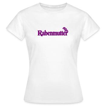 Rabenmutter - Rabe - Mutter - Mama - Mami - Frauen T-Shirt - Weiß - Vorne - AI Model Female 172 dark (172cm)