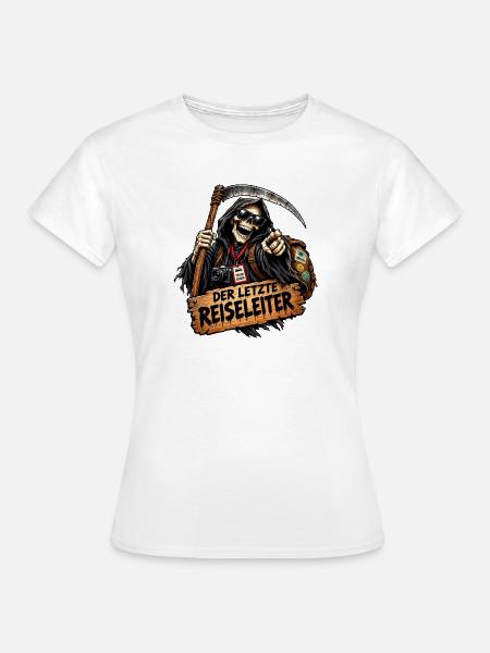 Der Letzte Reiseführer - Frauen T-Shirt - Weiß