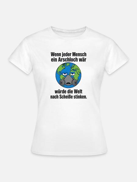 Maskierter Klimawandel - Humor - Frauen T-Shirt - Weiß