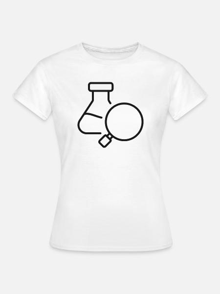 Laboranalyse-Wissenschaftssymbol - Frauen T-Shirt - Weiß