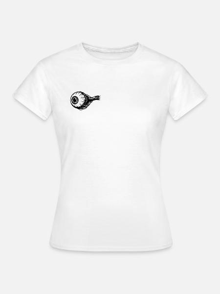 Horror Auge - Frauen T-Shirt - Weiß